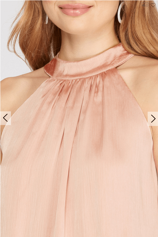 She & Sky She & Sky Sleeveless Satin Halter Neck Top - Little Miss Muffin Children & Home