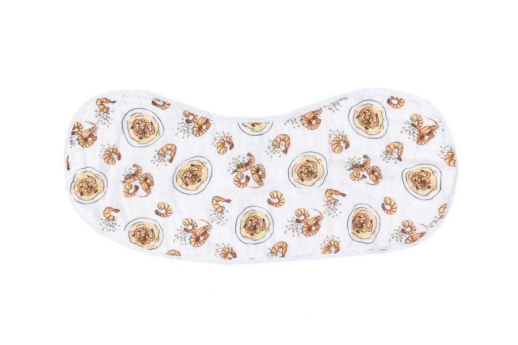 Little Hometown Little Hometown Shrimp 'n' Grits 2-in-1 Burp Cloth and Bib - Little Miss Muffin Children & Home