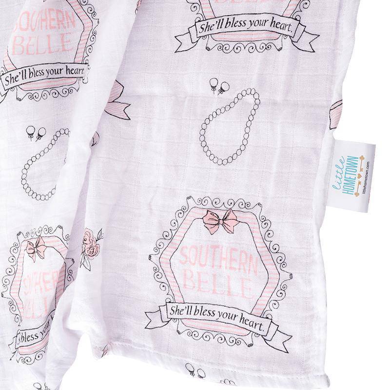 Little Hometown - Little Hometown Southern Belle Swaddle Blanket - Little Miss Muffin Children & Home