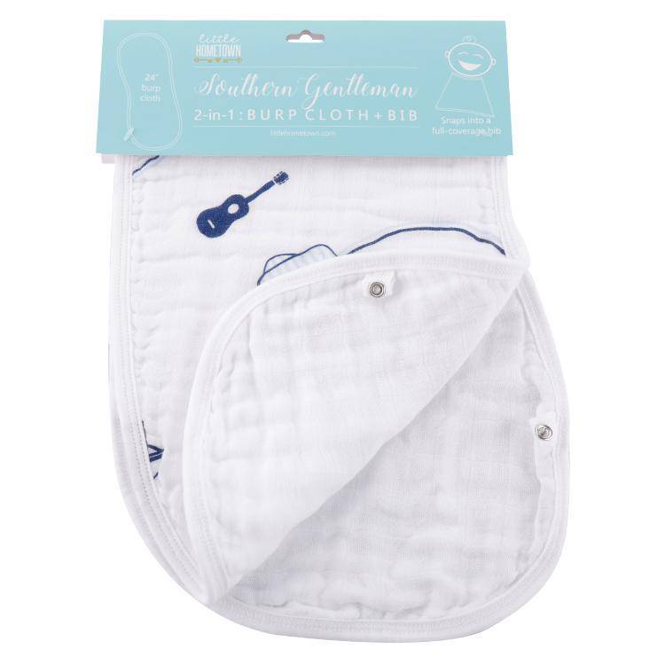 Little Hometown - Little Hometown Southern 2-in-1 Burp Cloth and Bib - Little Miss Muffin Children & Home