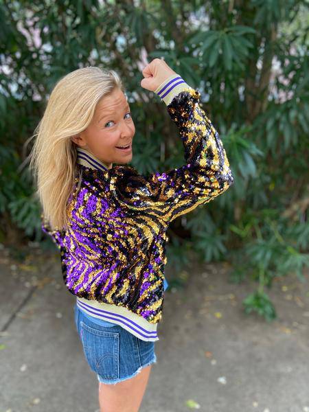 Tru Colors Gameday Gleaux Girl Limited Edition Reversible Sequin Jacke
