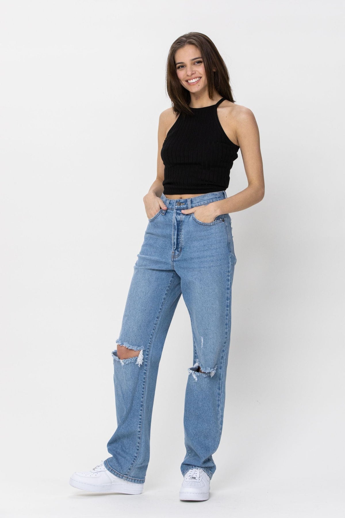 Cello Jeans Cello Jeans WV17933RS-LTD Super High Rise Destroy Dad Jean - Little Miss Muffin Children & Home
