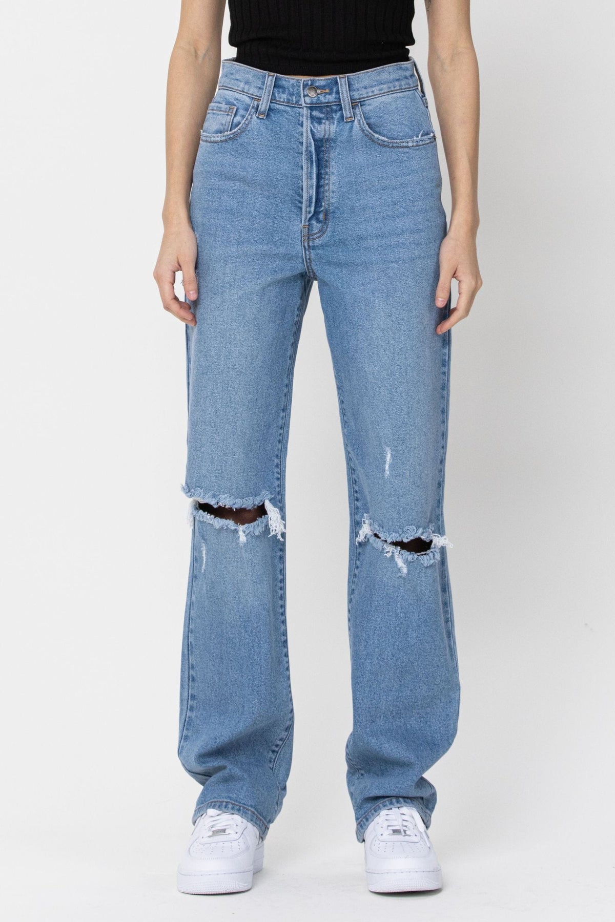 Cello Jeans Cello Jeans WV17933RS-LTD Super High Rise Destroy Dad Jean - Little Miss Muffin Children & Home