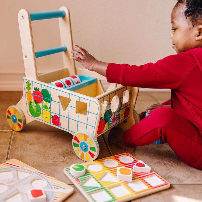Melissa & Doug Melissa & Doug Wooden Shape Sorting Grocery Cart - Little Miss Muffin Children & Home