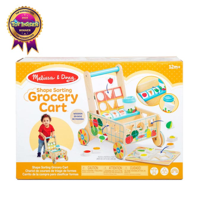 Melissa & Doug Melissa & Doug Wooden Shape Sorting Grocery Cart - Little Miss Muffin Children & Home
