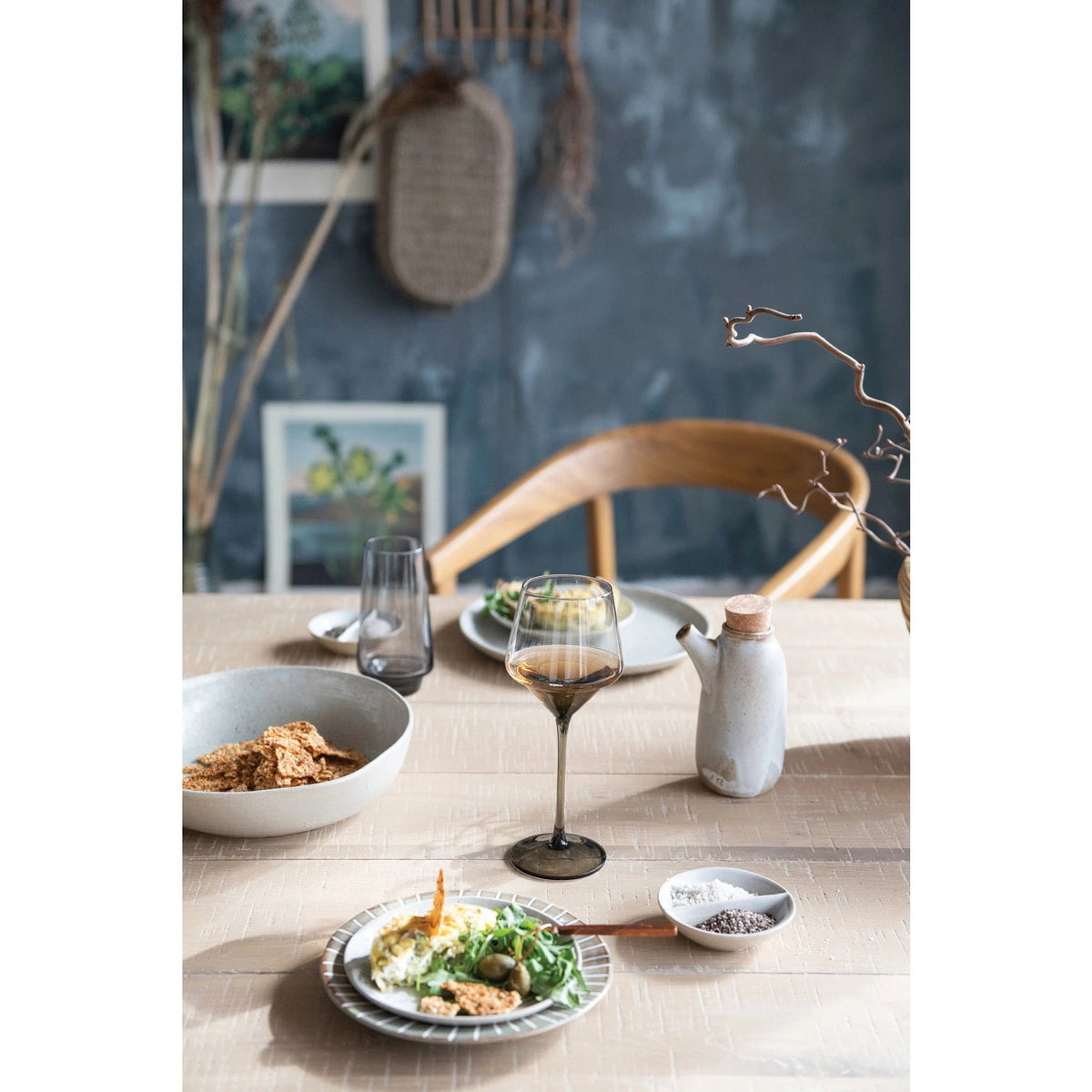 Bloomingville Bloomingville Stoneware Serving Bowl with Reactive Glaze - Little Miss Muffin Children & Home