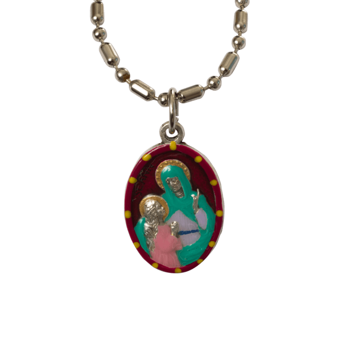 Saints for Sinners Saints for Sinners St. Ann Hand Painted Medallion - Little Miss Muffin Children & Home