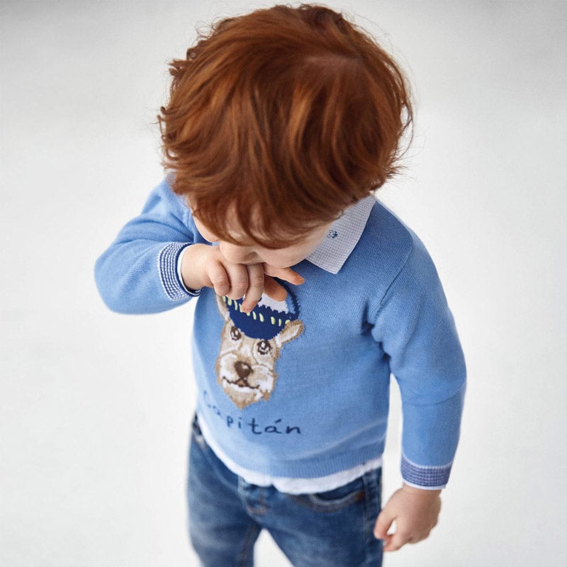 Mayoral Mayoral Applique Animal Sweater for Baby Boy - Little Miss Muffin Children & Home