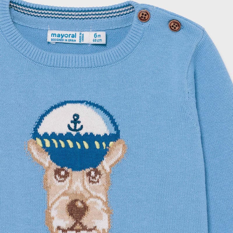 Mayoral Mayoral Applique Animal Sweater for Baby Boy - Little Miss Muffin Children & Home
