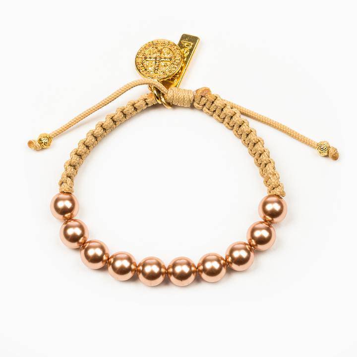 My Saint My Hero - My Saint My Hero Gold Radiant Pearl Bracelet - Little Miss Muffin Children & Home