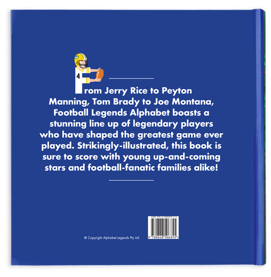 Alphabet Legends - Football Legends Alphabet - Little Miss Muffin Children & Home
