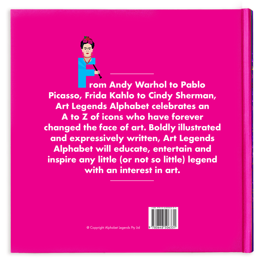 Alphabet Legends - Art Legends Alphabet - Little Miss Muffin Children & Home