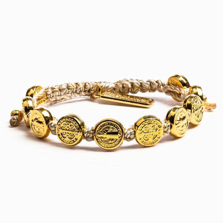 My Saint My Hero - My Saint My Hero Benedictine Blessing Bracelet with Gold Medals - Little Miss Muffin Children & Home