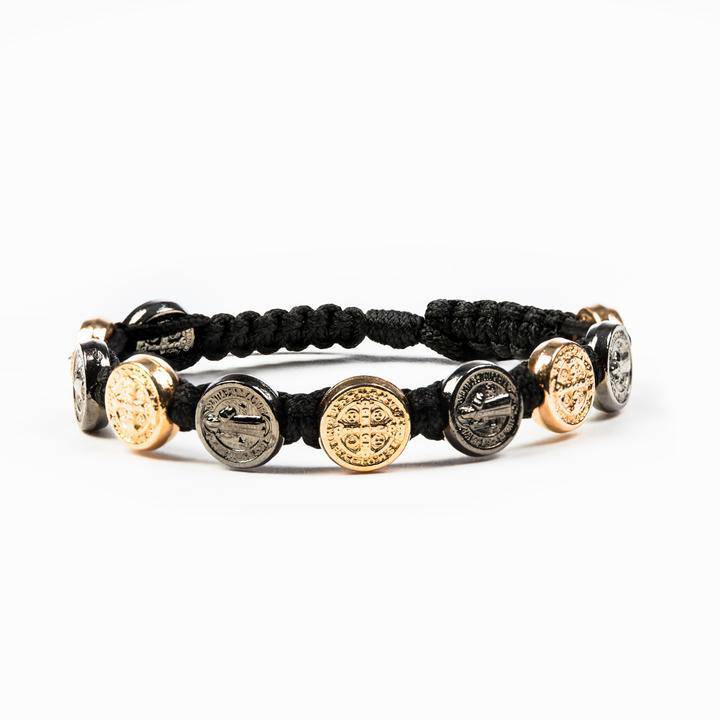 My Saint My Hero - My Saint My Hero Benedictine Blessing Bracelet with Jet Black Medals - Little Miss Muffin Children & Home