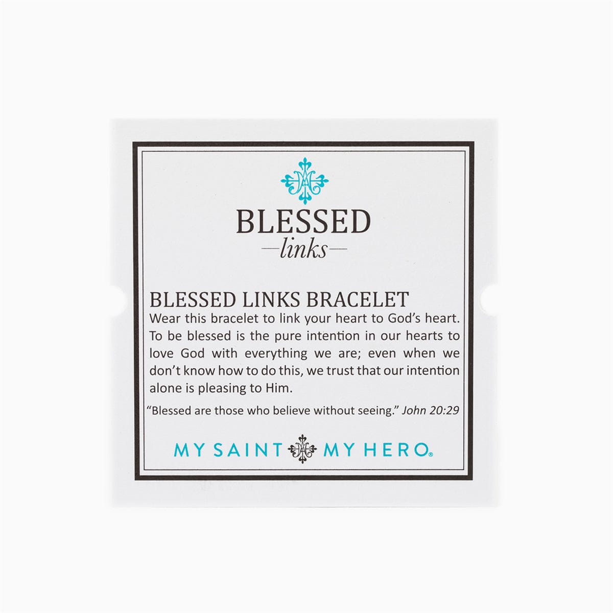 My Saint My Hero My Saint My Hero Blessed Links Bracelet Silver - Little Miss Muffin Children & Home