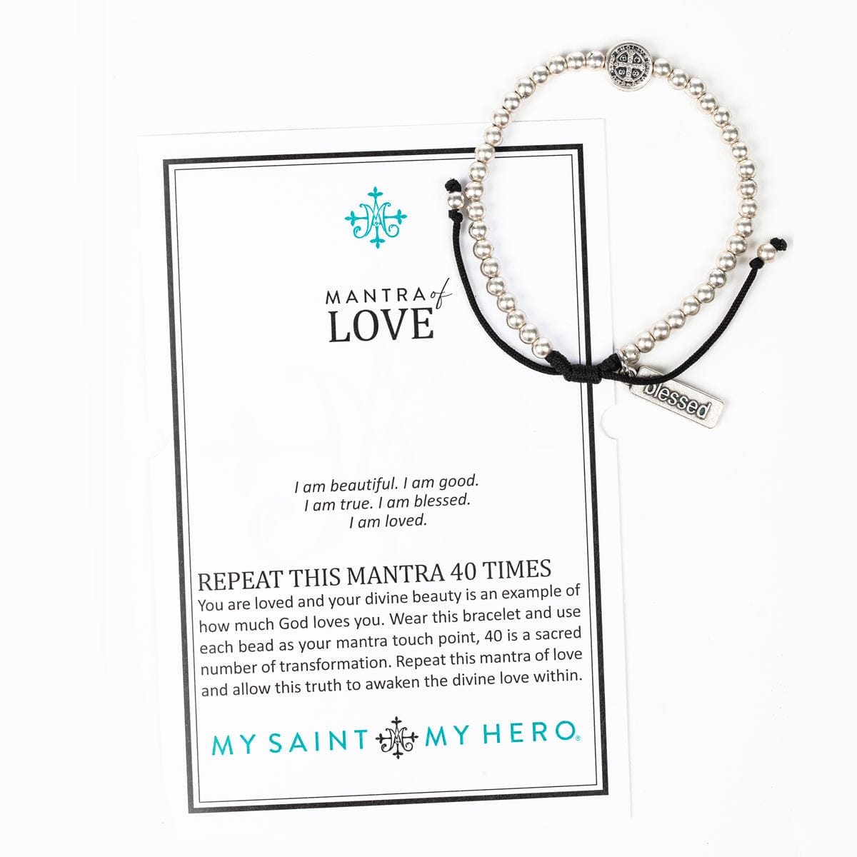 My Saint My Hero My Saint My Hero Mantra Of Love Bracelet - Little Miss Muffin Children & Home
