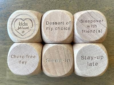 JetHeart JetHeart Wooden Dice - Little Miss Muffin Children & Home