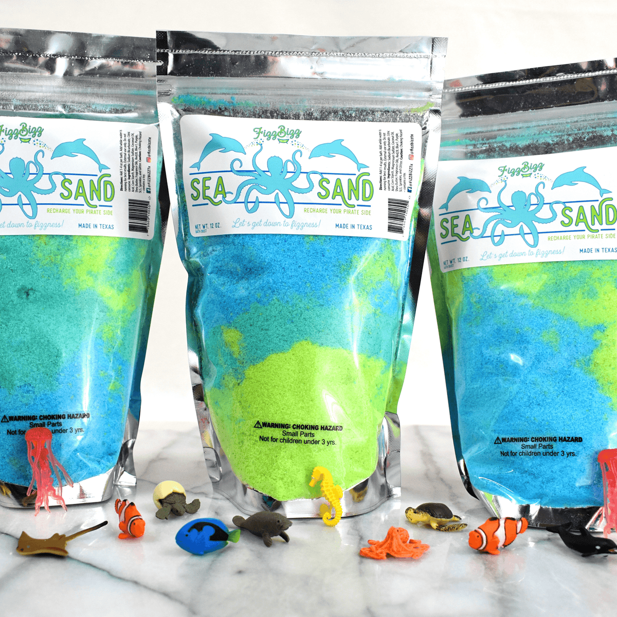 Fizz Bizz - Fizz Bizz Sea Sand 12OZ Bath Salts - Little Miss Muffin Children & Home