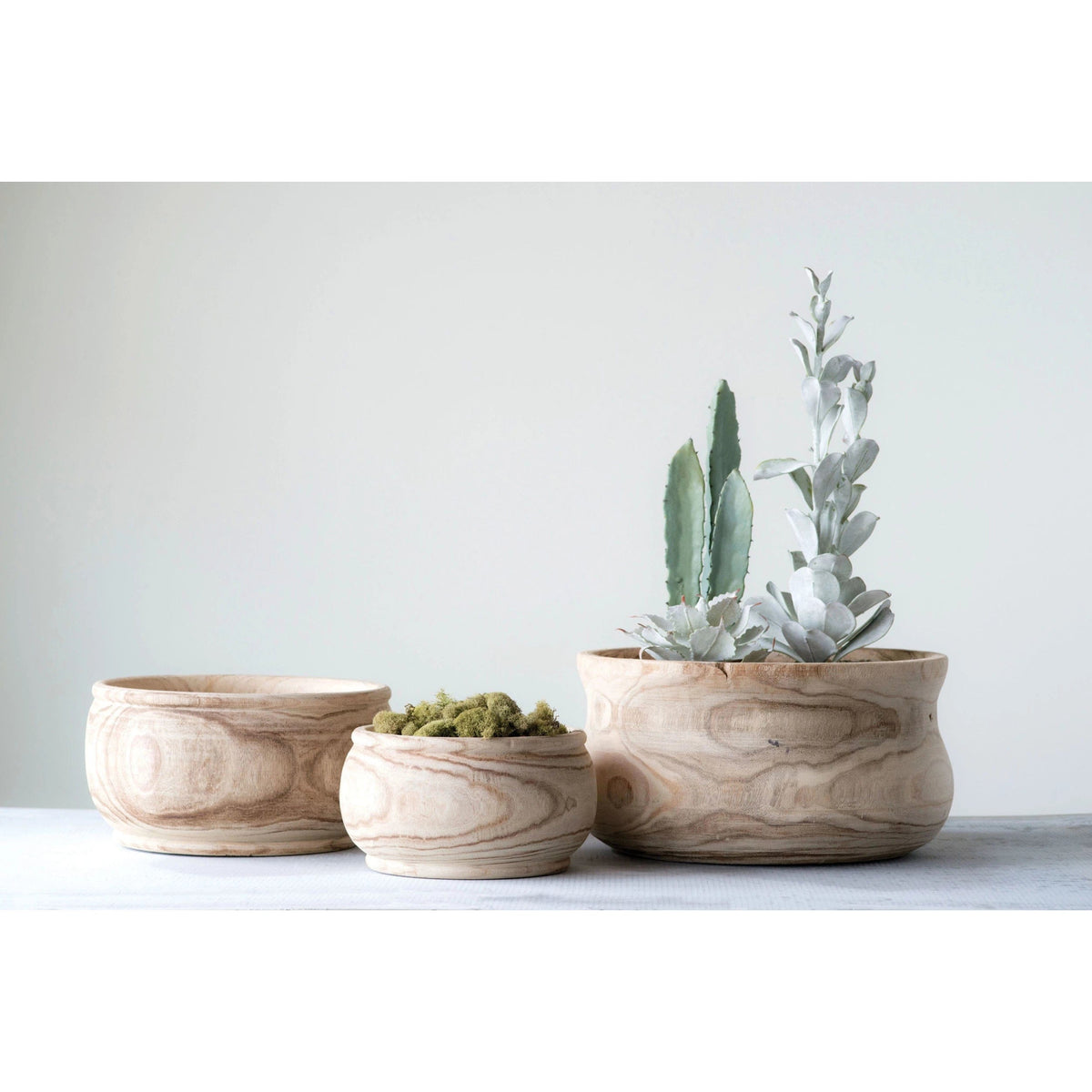 Creative Co-Op Creative Co-Op Paulownia Wood Planter - Little Miss Muffin Children & Home