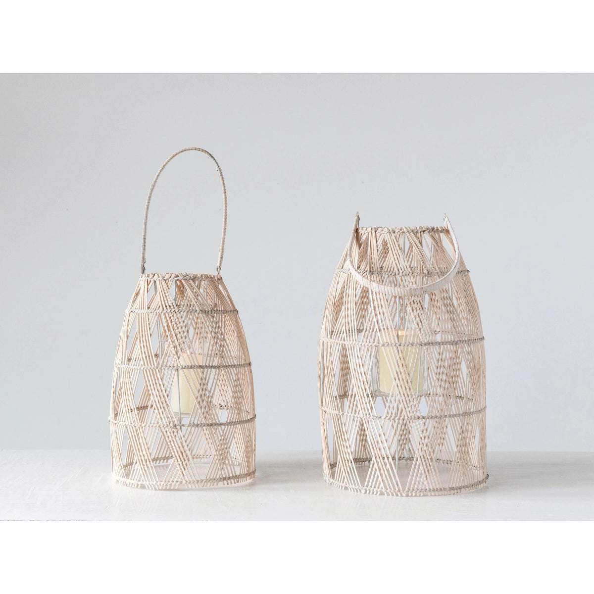 Creative Co-op Creative Co-op Bamboo Lanterns Set of 2 - Little Miss Muffin Children & Home
