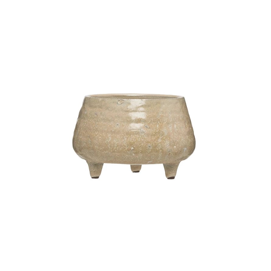 Creative Co-op Creative Co-op Stoneware Footed Planter - Little Miss Muffin Children & Home