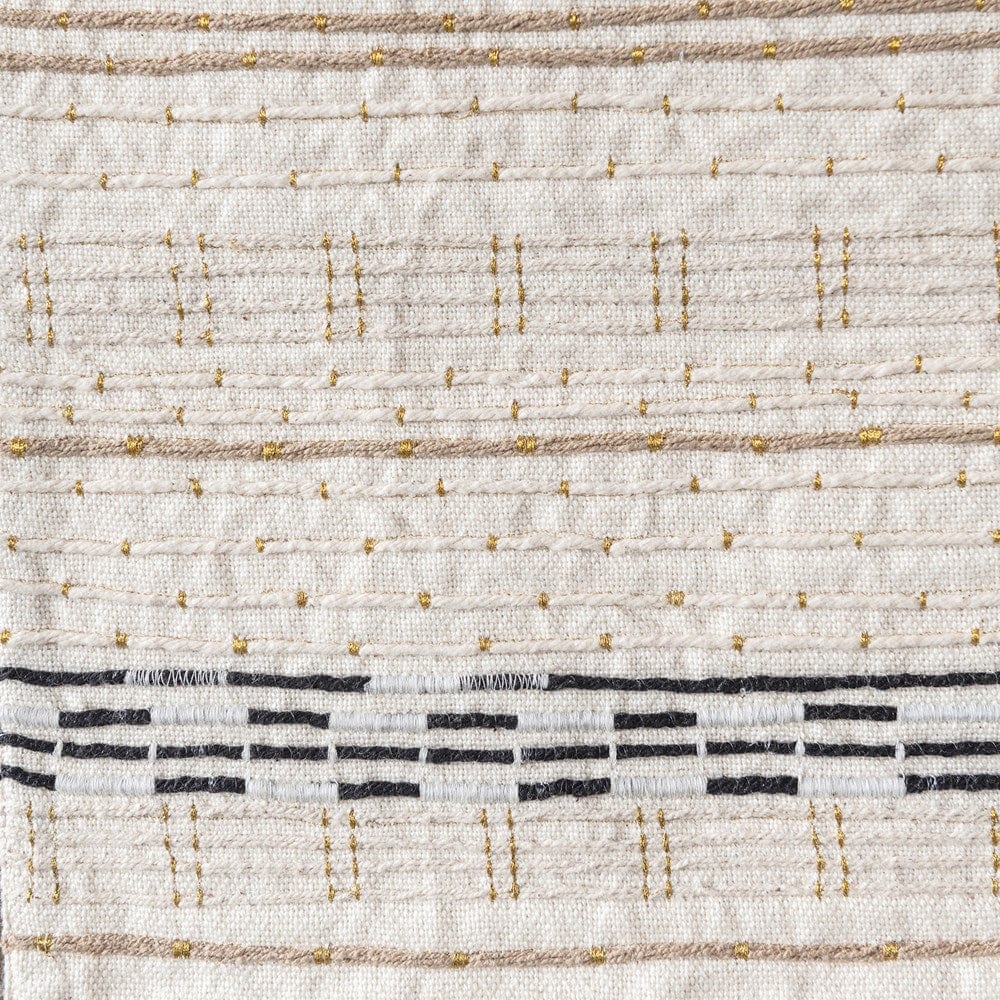 Creative Co-Op Creative Co-op Cotton Metallic Table Runner - Little Miss Muffin Children & Home