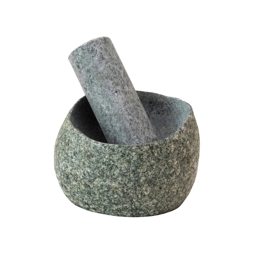 CCO - Creative Co-op Creative Co-op Stone Mortar & Pestle Set - Little Miss Muffin Children & Home