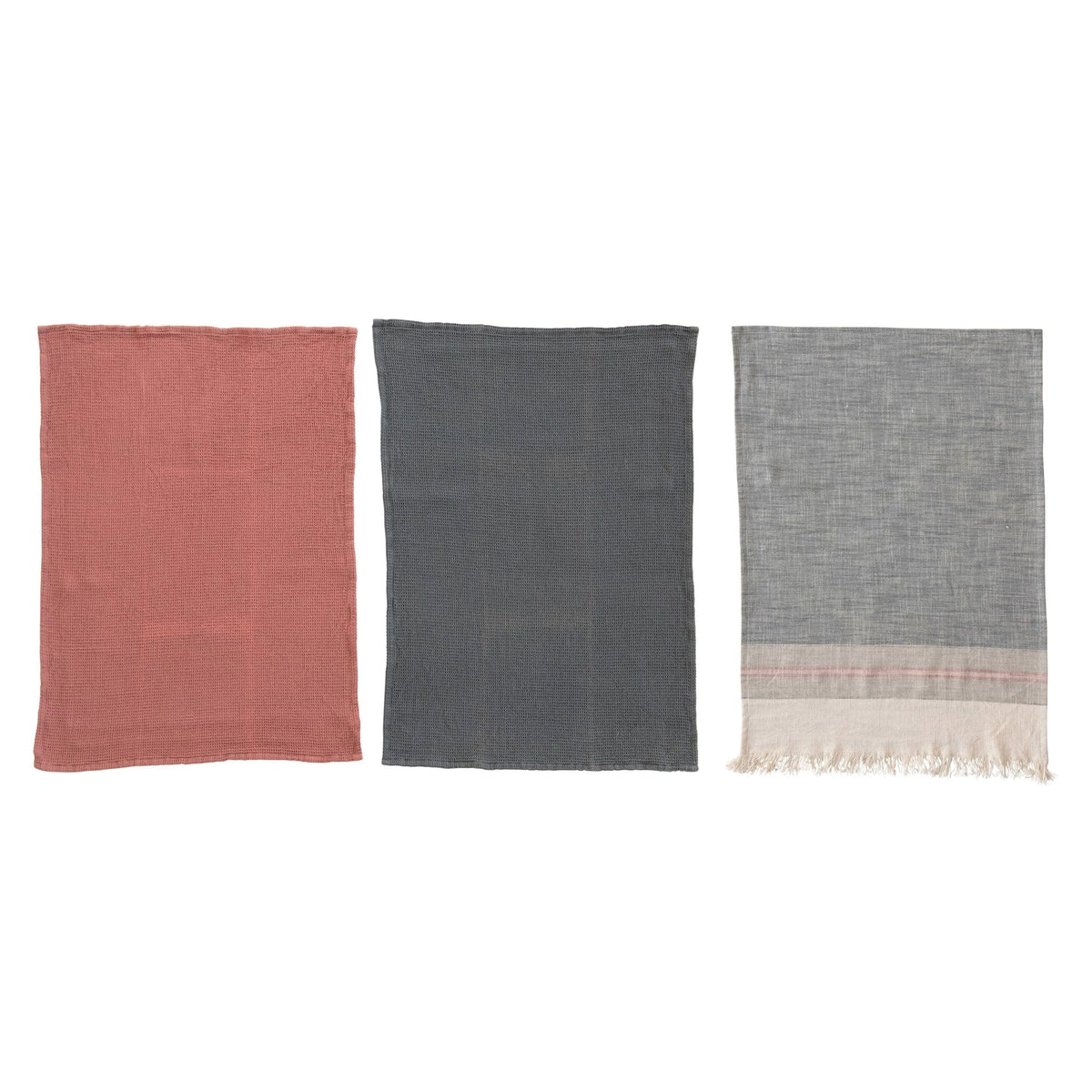 Creative Co-op Creative Co-op Cotton Tea Towels Set of 3 - Little Miss Muffin Children & Home