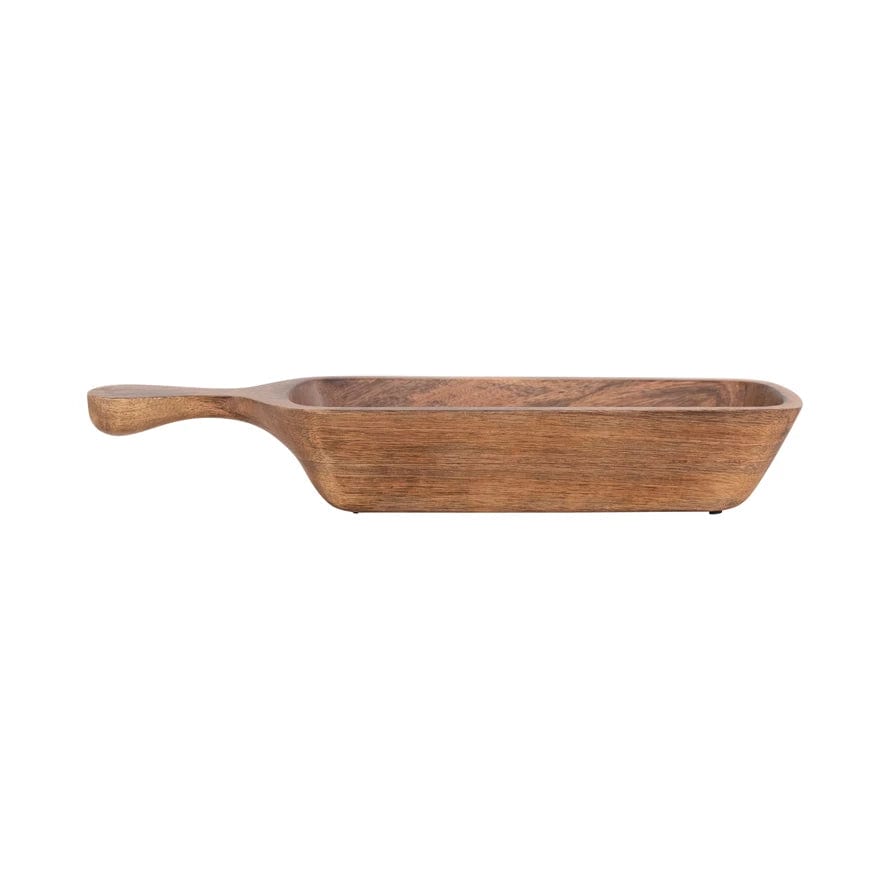 Creative Co-op Creative Co-op Wood Serving Bowl w/Handle - Little Miss Muffin Children & Home