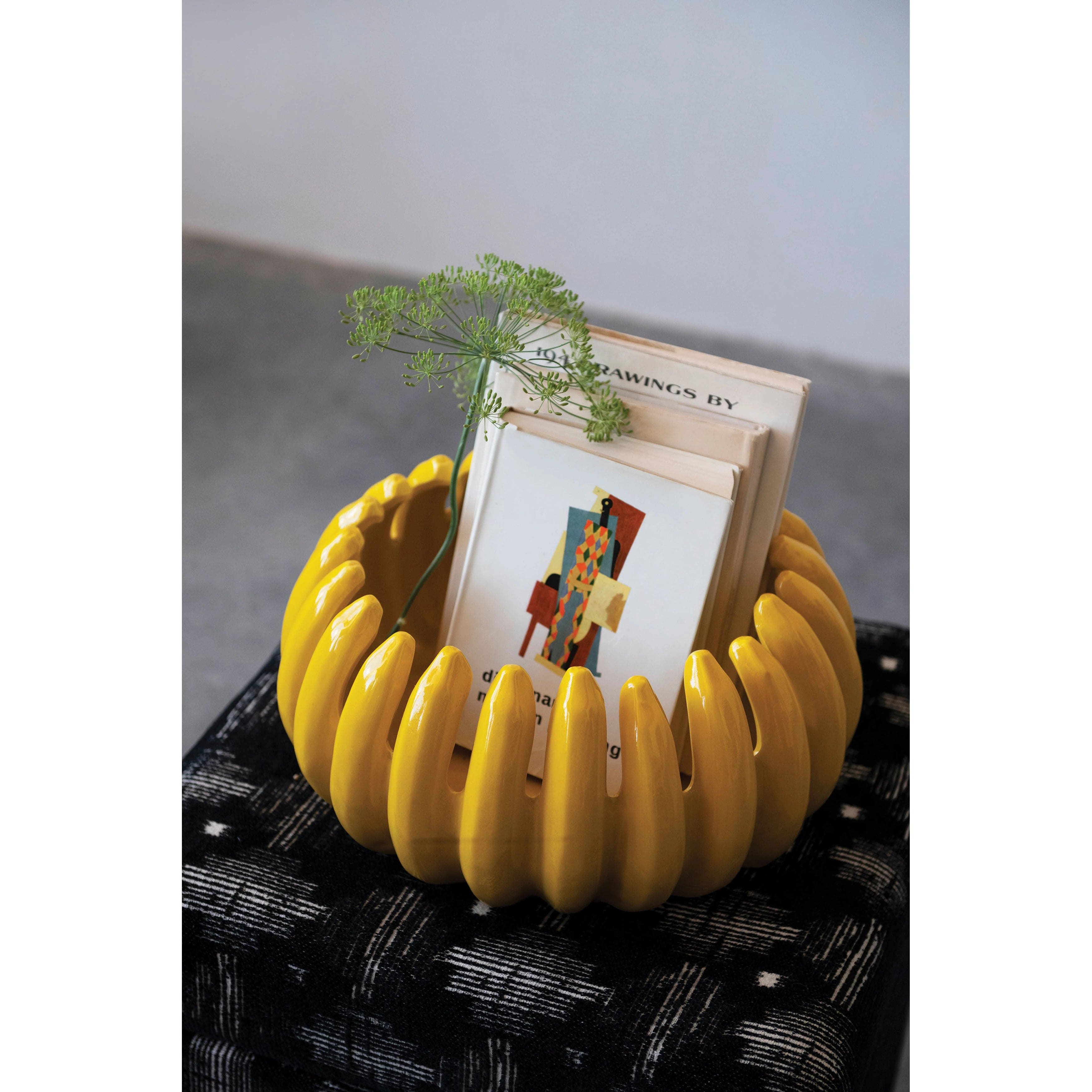 Creative Co-op Creative Co-op Decorative Stoneware Bananas Bowl - Little Miss Muffin Children & Home
