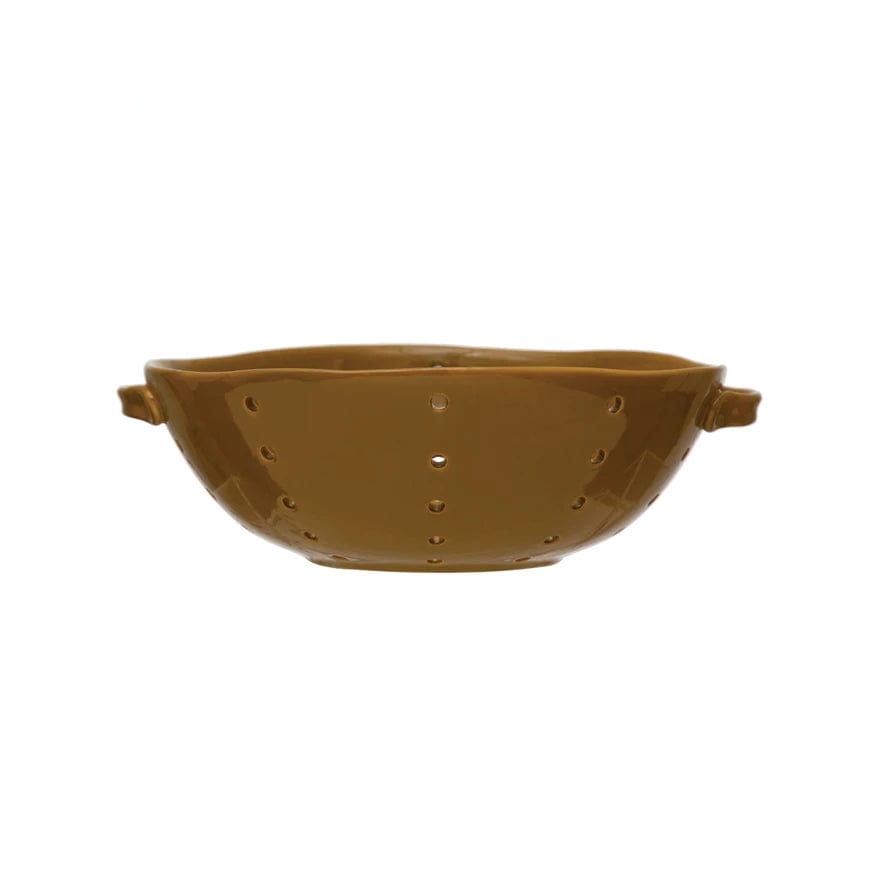 Creative Co-op Creative Co-op Stoneware Colander with Handles - Little Miss Muffin Children & Home