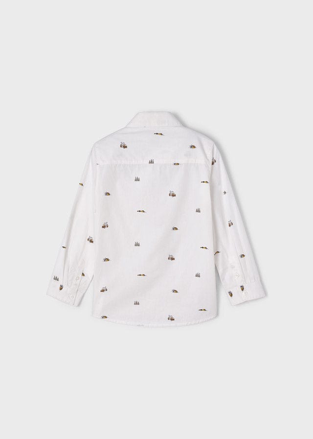 MAY - Mayoral Usa Inc Mayoral Long Sleeve Printed Shirt - Little Miss Muffin Children & Home