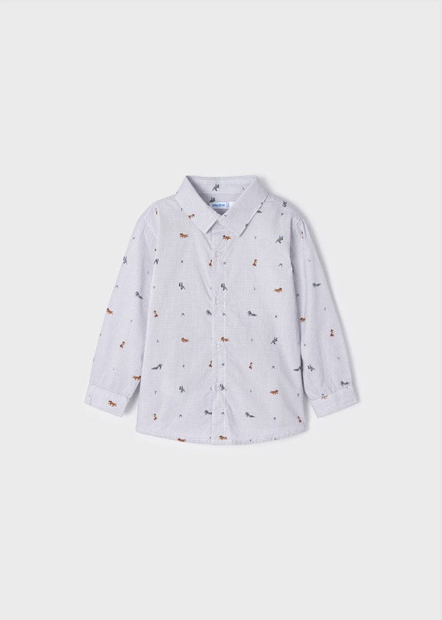 MAY - Mayoral Usa Inc Mayoral Printed Long Sleeve Shirt - Little Miss Muffin Children & Home