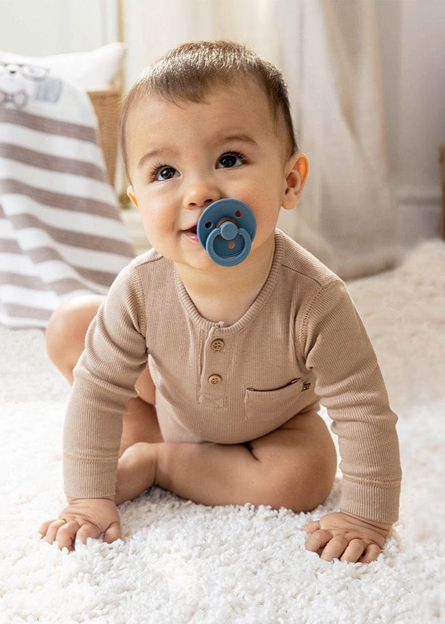 Mayoral Mayoral Knit Ribbed Long Sleeve Onesie - Little Miss Muffin Children & Home