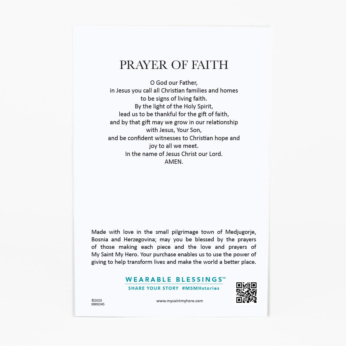 My Saint My Hero My Saint My Hero Faith Blessing Bracelet - Little Miss Muffin Children & Home