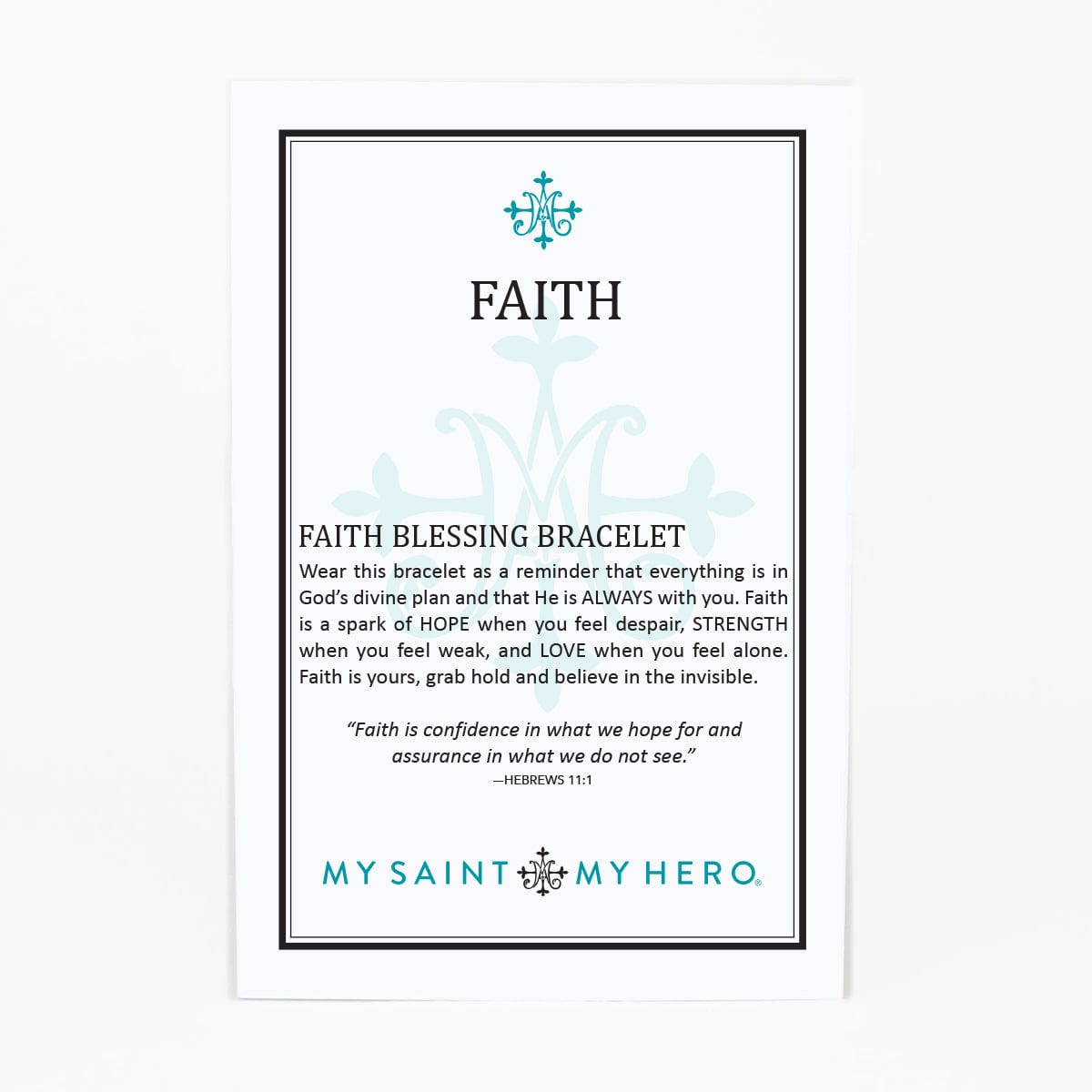 My Saint My Hero My Saint My Hero Faith Blessing Bracelet - Little Miss Muffin Children & Home