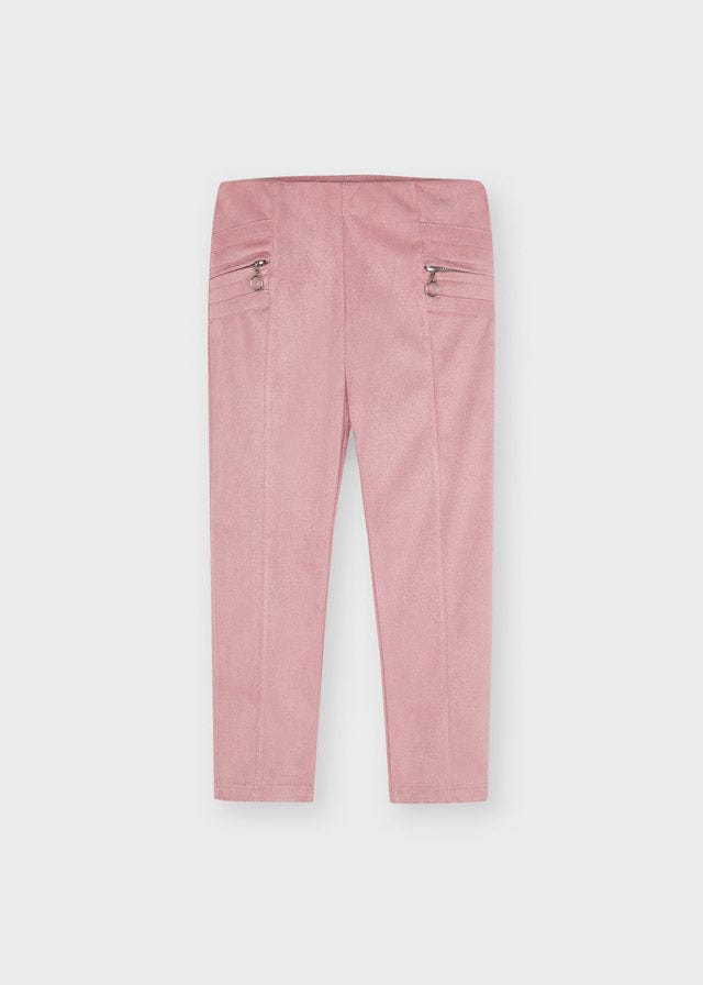 Mayoral Mayoral Suede Zipper Leggings - Little Miss Muffin Children & Home