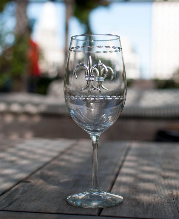 Rolf Glass Rolf Glass All Purpose Fleur De Lis Wine Glass - Little Miss Muffin Children & Home