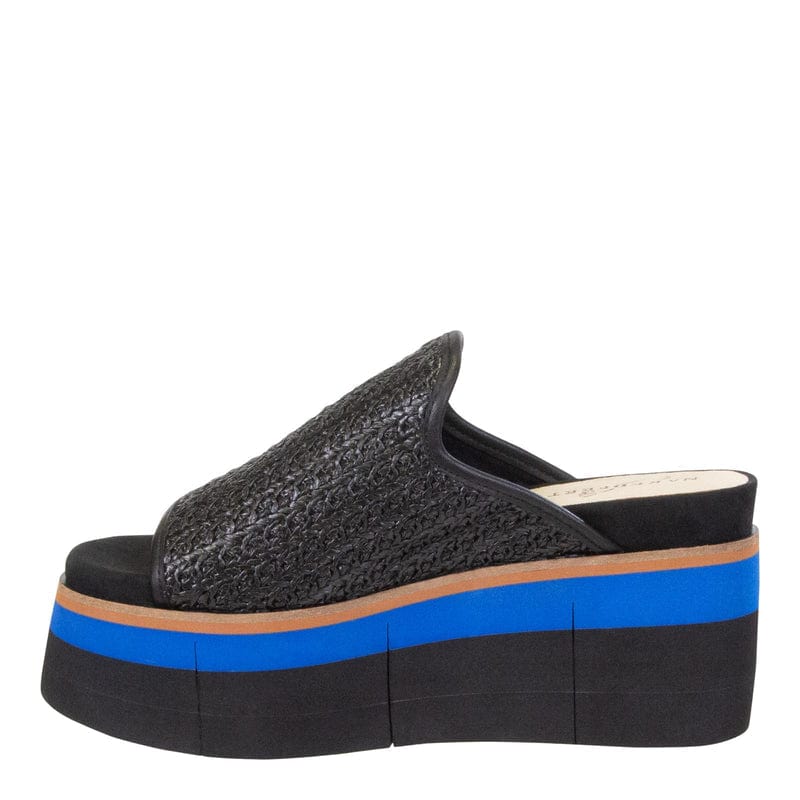 Consolidated /nicole Shoe Naked Feet Flocci Platform Sandal in Jet Black - Little Miss Muffin Children & Home