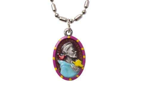 Saints for Sinners Saints for Sinners St. Francis of Assisi Hand Painted Medallion - Little Miss Muffin Children & Home