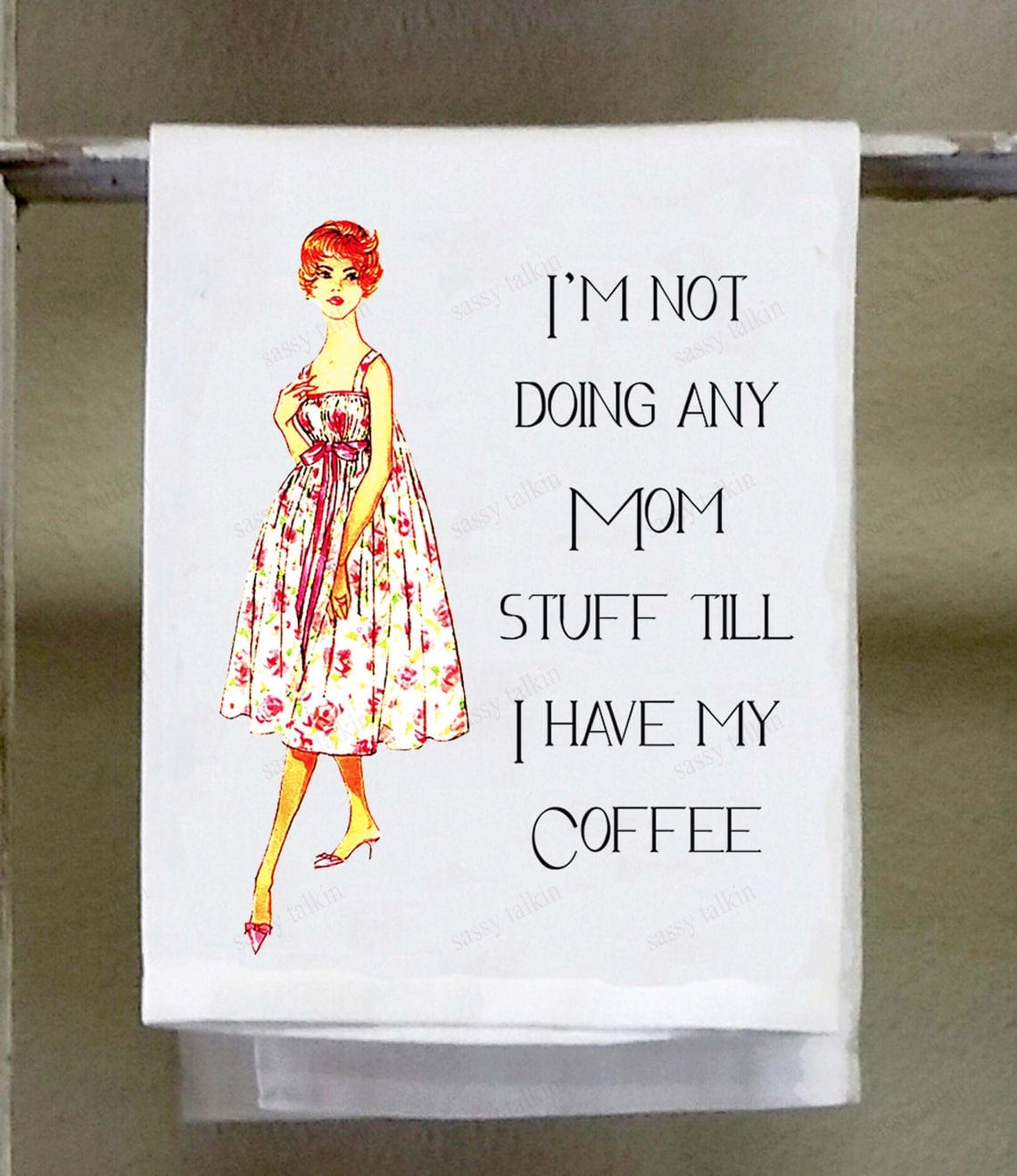 Sassy Talkin Sassy Talkin "Mom Stuff" Dish Towel - Little Miss Muffin Children & Home