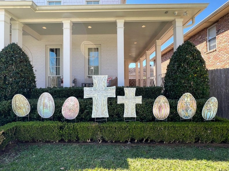 Lisa Devlin Designs Lisa Devlin Designs Easter Egg Yard Sign Sets of 3 - Little Miss Muffin Children & Home