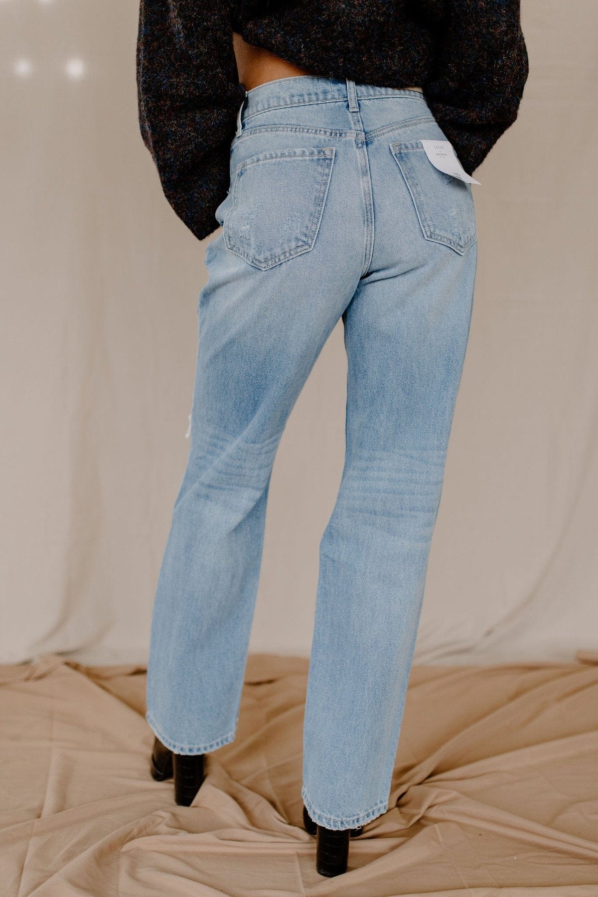 Cello Cello Super High Rise Distressed Dad Jeans - Little Miss Muffin Children & Home