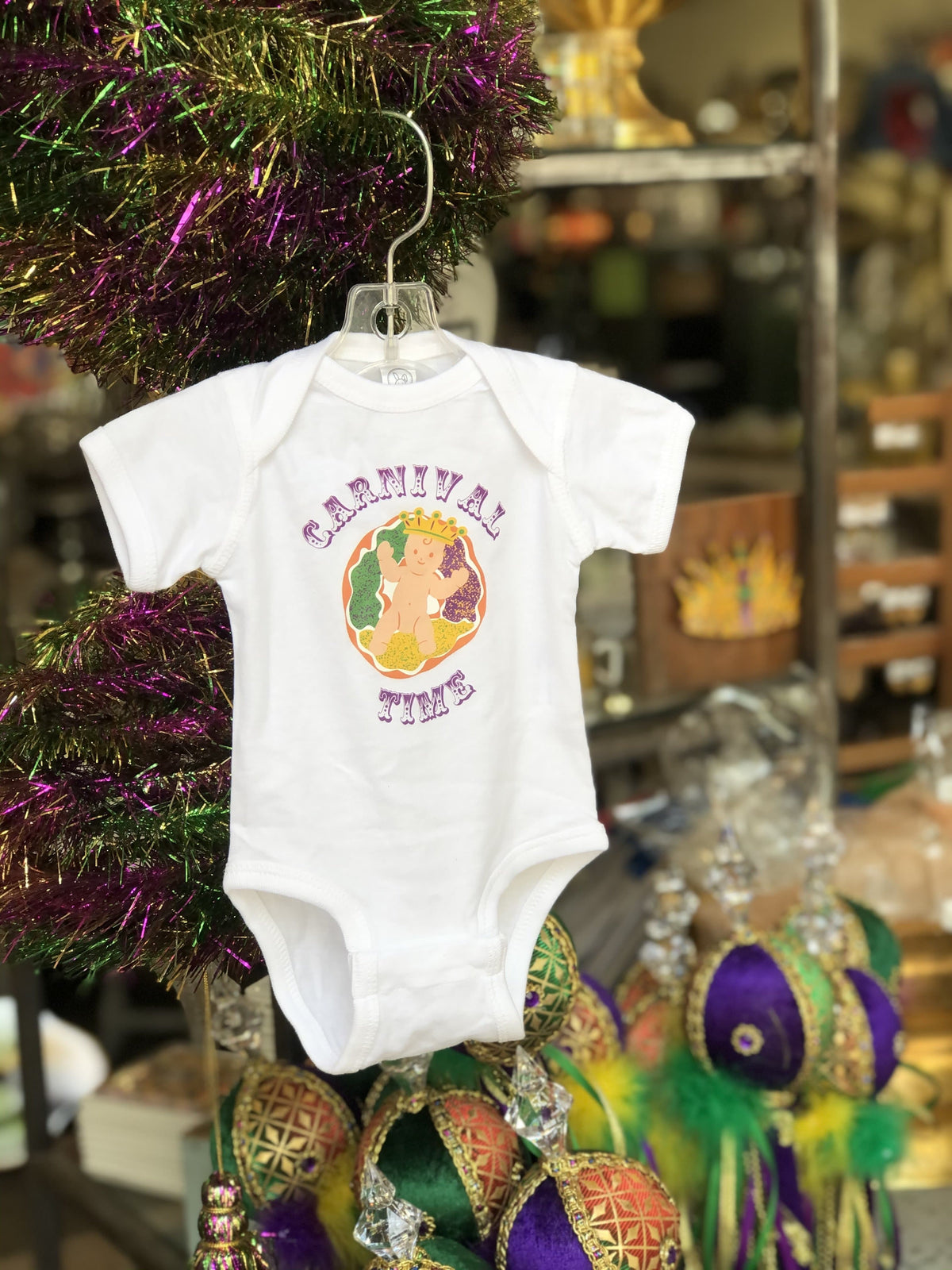 Whereable Art - Whereable Art Carnival Time Mardi Gras Onesie - Little Miss Muffin Children & Home