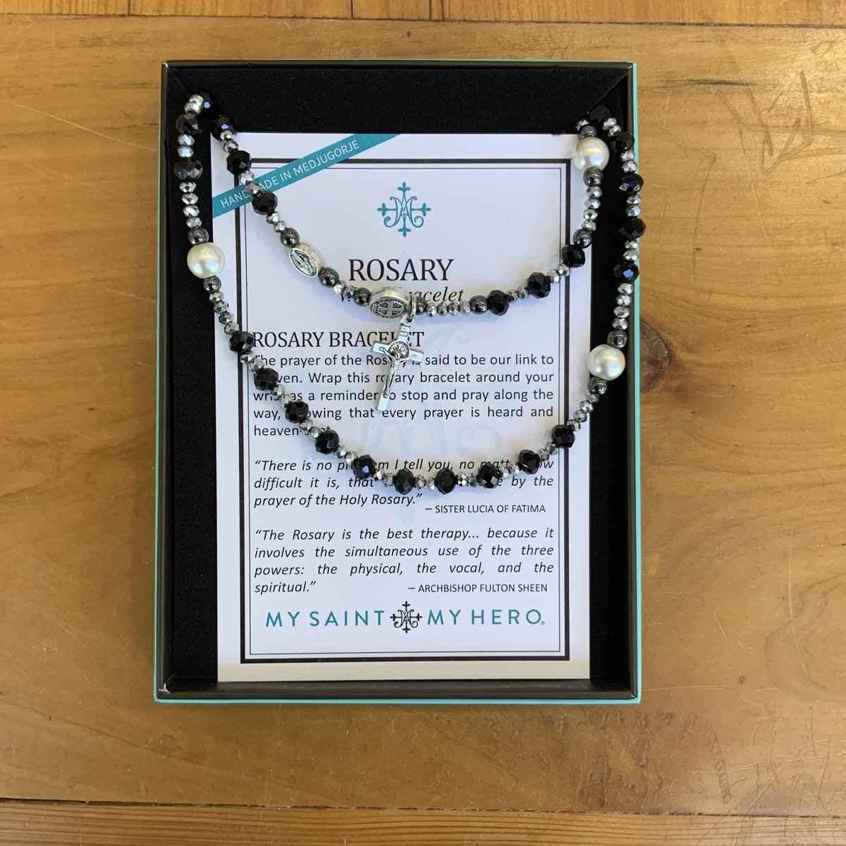 My Saint My Hero - My Saint My Hero Miracle's Rosary Pearl Wrap Bracelet - Little Miss Muffin Children & Home