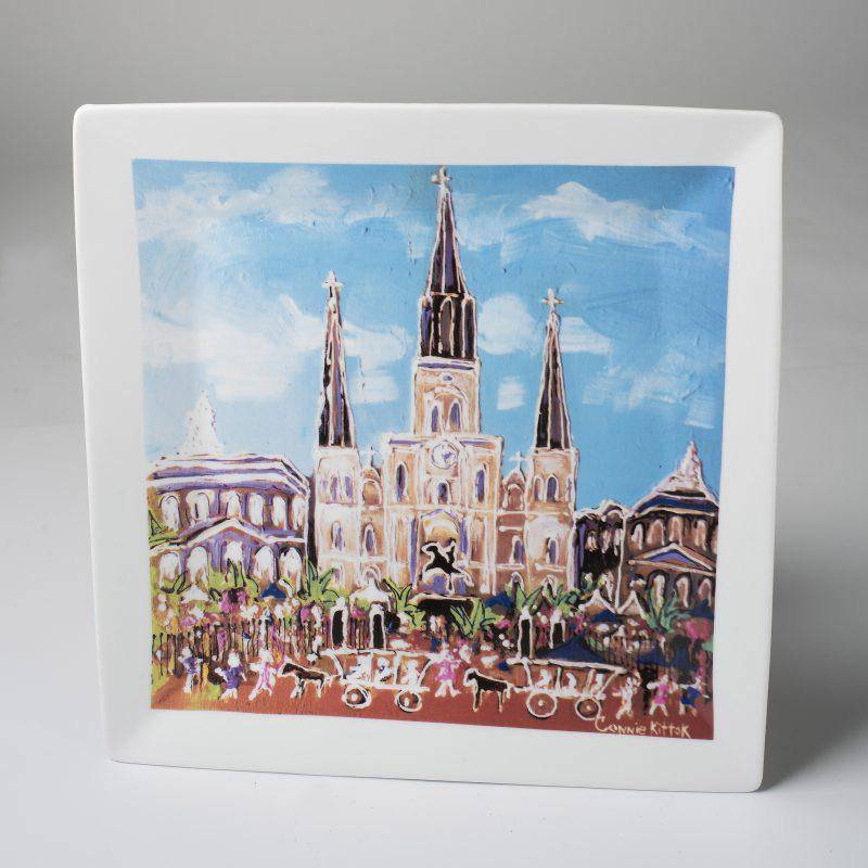 The Parish Line - St. Louis Cathedral Platter - Little Miss Muffin Children & Home