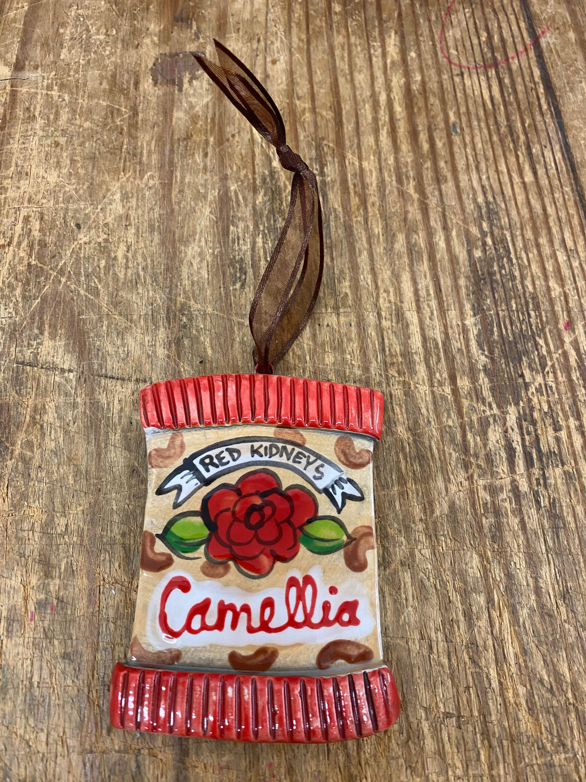 Katie Baldwin Originals Katie Baldwin Camellia Red Beans Ornament - Little Miss Muffin Children & Home
