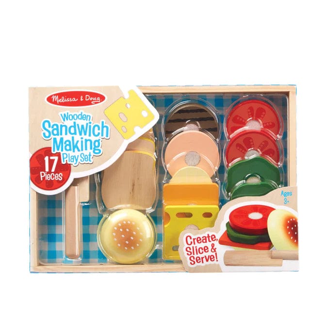 Melissa & Doug Melissa & Doug Sandwich Making Set - Wooden - Little Miss Muffin Children & Home