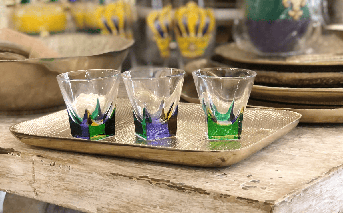 Gage Inc - Gage Inc Venetian Mardi Gras Fusion Shot Glass - Little Miss Muffin Children & Home