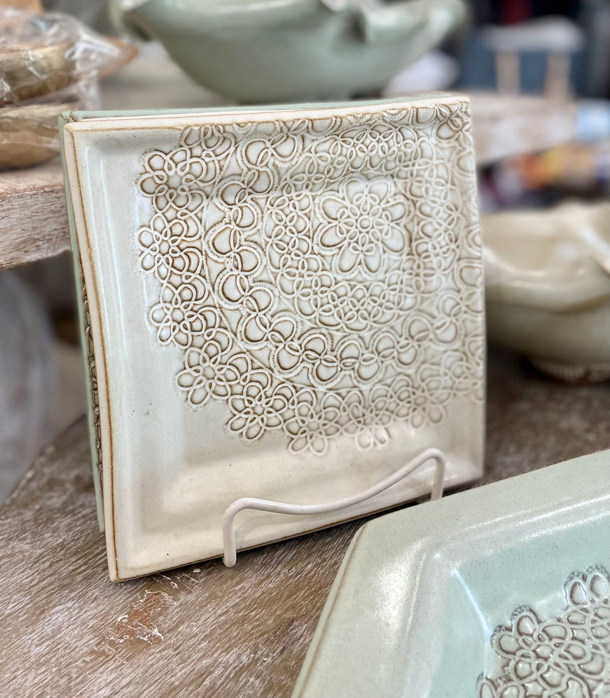 Potsalot Pottery Potsalot Pottery Medium Square Platters - Little Miss Muffin Children & Home